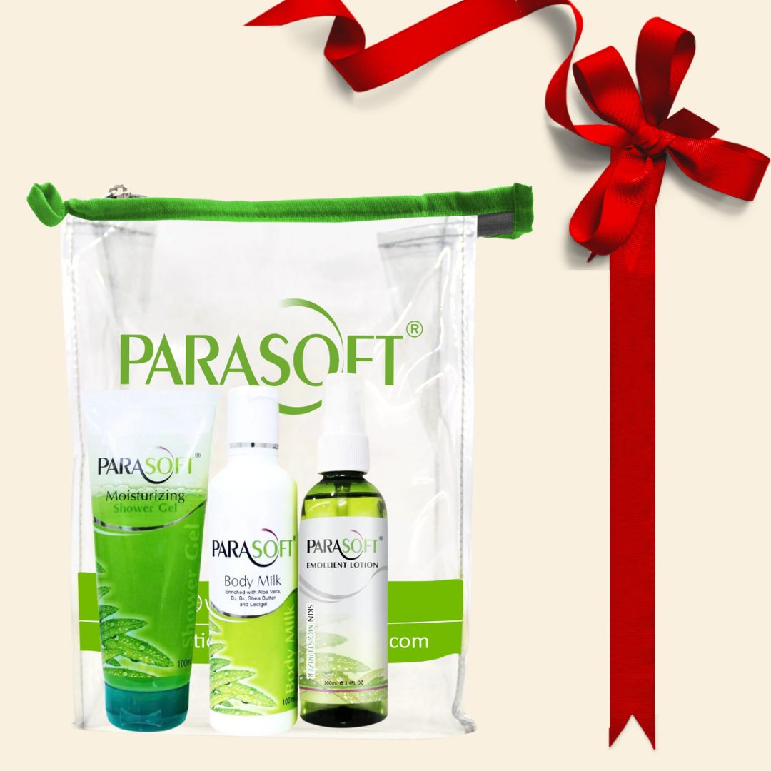 shoprythmindia Dry Skin Care Combo Parasoft Body Milk, Shower Gel & Parasoft Lotion